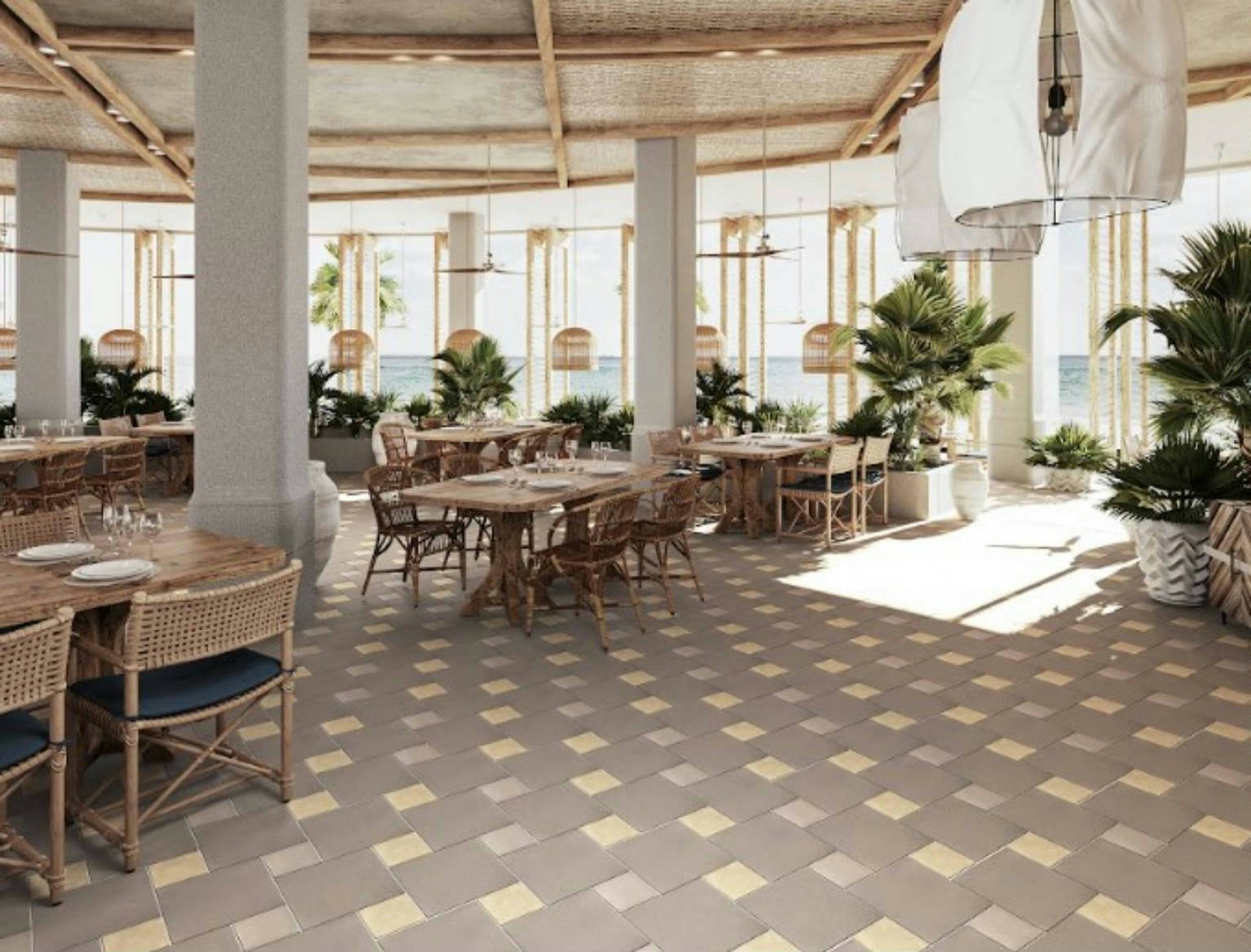 piso con porcelagres grip 30.5x30.5 gris