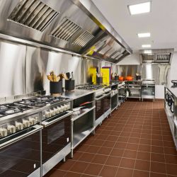 cocina con gres túnez rojo abrasivo